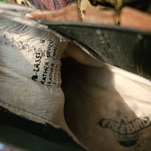 Freebird by Steven Maroon and Leopard Ankle Boots womens size 9 - Picture 6 of 8